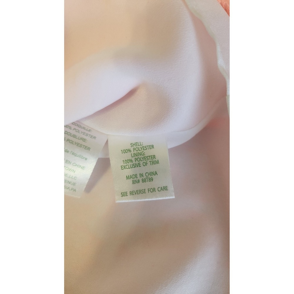 Lilly Pulitzer Coral Pink Tropical Jacquard Pleated Mini‎ Skirt Size 6 - Picture 7 of 7